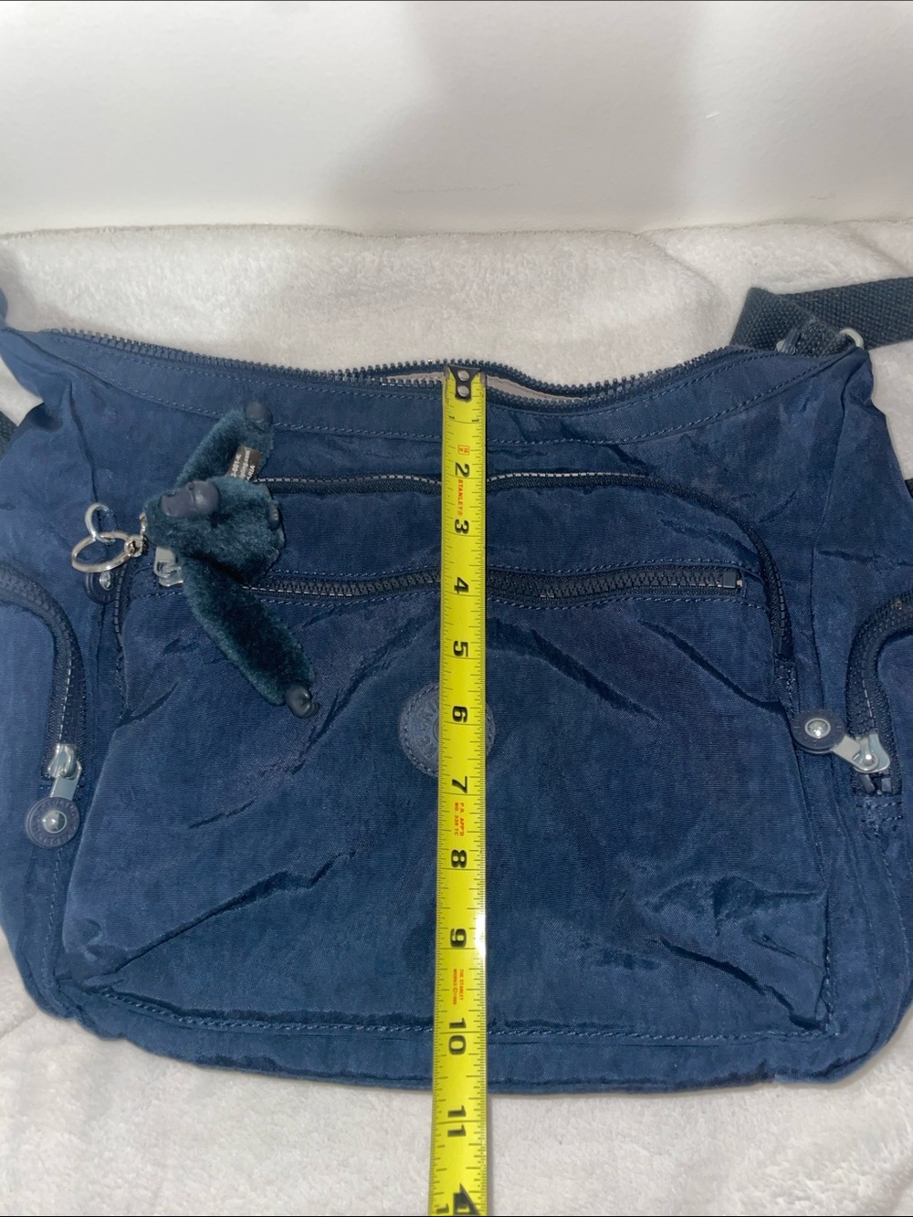 Kipling Dark Navy Crossbody Bag with Monkey Keychain - Picture 3 of 6